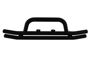 Jeep Wrangler Bumper - Front - Rampage - Double Tube with Hoop - Black - `07-`18