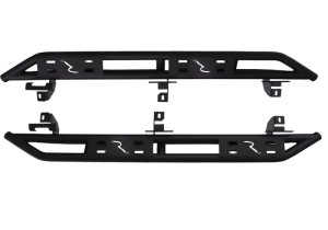 Jeep Wrangler JK Unlimited Side Steps - Rampage - TrailCrawler - Black - `07-`18 Jeep Wrangler JK Unlimited Side Steps - Rampage - TrailCrawler - Black - `07-`18
