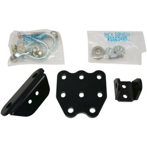 Ford F-350 Steering Stabilizer Bracket - Front - Rancho - Dual Stabilizer - Black - `99-`04 Ford F-350 Steering Stabilizer Bracket - Front - Rancho - Dual Stabilizer - Black - `99-`04
