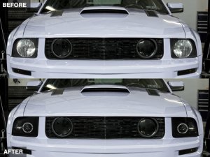 Ford Mustang LED Headlights - Raxiom - 2010 Style LED Halo - Black Housing/Clear Lens - `05-`09
