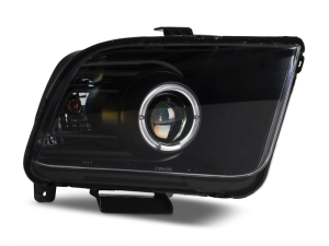 Ford Mustang LED Headlights - Raxiom - 2010 Style LED Halo - Black Housing/Clear Lens - `05-`09