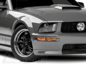 Ford Mustang LED Headlights - Raxiom - LED Halo Projector - Black Housing, Clear Lens - `05-`09