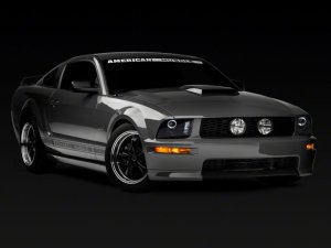 Ford Mustang LED Headlights - Raxiom - LED Halo Projector - Black Housing, Clear Lens - `05-`09