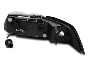 Ford Mustang LED Headlights - Raxiom - Dual LED Halo Projector - Black - `99-`04