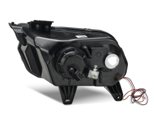 Ford Mustang LED Headlights - Raxiom - CCFL Halo Projector - Black Housing - `10-`12