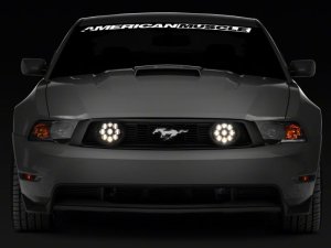 Ford Mustang Fog Lights - Front - Raxiom - LED - Smoked - `05-`12