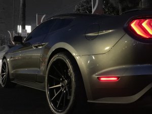 Ford Mustang Side Markers - Rear - Raxiom - Axial Series LED - Smoked - `15-`22