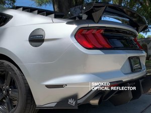 Ford Mustang Side Markers - Rear - Raxiom - Axial Series LED - Smoked - `15-`22