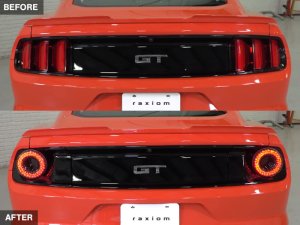 Ford Mustang LED Taillights - Rear - Raxiom - Halo - Smoked - `15-`22