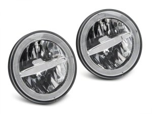 Ford Mustang Fog Lights - Front - Raxiom - LED Halo - Chrome - `05-`09