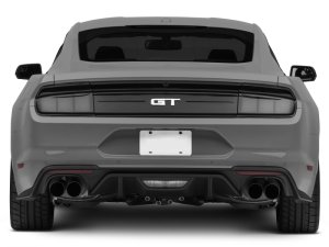 Ford Mustang LED Taillights - Rear - Raxiom - Profile - Gloss Black Housing, Smoked Lens - `15-`22