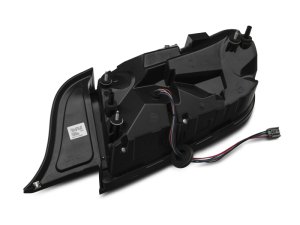 Ford Mustang LED Taillights - Rear - Raxiom - Profile - Gloss Black Housing, Smoked Lens - `15-`22