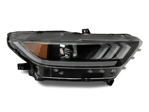 Ford Mustang LED Headlights - Raxiom - Projector with OEM HID Bulbs - Black Housing - `15-`17