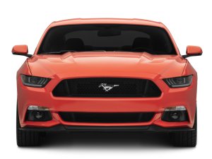 Ford Mustang LED Headlights - Raxiom - Projector LED with Tri-Bar LED Accents - Black Housing - `15-`17