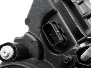 Ford Mustang LED Headlights - Raxiom - Projector LED with Tri-Bar LED Accents - Black Housing - `15-`17