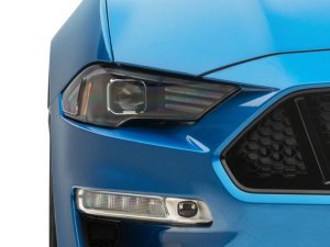 Ford Mustang LED Projector Headlights - Front - Raxiom - Tri-Bar LED Accents - Black Housing - `18-`23 Ford Mustang LED Projector Headlights - Front - Raxiom - Tri-Bar LED Accents - Black Housing - `18-`23