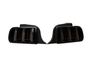 Ford Mustang LED Taillights - Rear - Raxiom - Vector V2 - Smoked - `05-`09