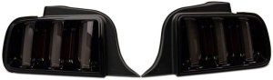 Ford Mustang LED Taillights - Rear - Raxiom - Vector V2 - Smoked - `05-`09