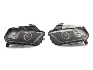Ford Mustang LED Headlights - Front - Raxiom - LED Halo Projector - Black - `13-`14 Ford Mustang LED Headlights - Front - Raxiom - LED Halo Projector - Black - `13-`14