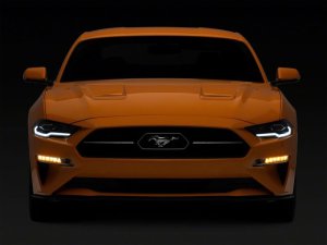 Ford Mustang LED Headlights - Raxiom - LED Projector with Sequential Turn Signal and DRL - Black Housing, Clear Lens - `18-`23 Ford Mustang LED Headlights - Raxiom - LED Projector with Sequential Turn Signal and DRL - Black Housing, Clear Lens - `18-`23