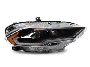 Ford Mustang LED Headlights - Raxiom - LED Projector with Sequential Turn Signal and DRL - Black Housing, Clear Lens - `18-`23 Ford Mustang LED Headlights - Raxiom - LED Projector with Sequential Turn Signal and DRL - Black Housing, Clear Lens - `18-`23