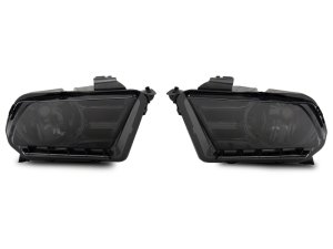 Ford Mustang Headlights - Raxiom - Axial Series OEM Style Rep with Smoked Lens - Chrome - `10-`12 Ford Mustang Headlights - Raxiom - Axial Series OEM Style Rep with Smoked Lens - Chrome - `10-`12