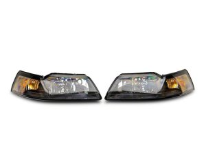 Ford Mustang LED Headlights - Raxiom - OEM Style, Axial Series - Black - `99-`04 Ford Mustang LED Headlights - Raxiom - OEM Style, Axial Series - Black - `99-`04