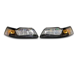 Ford Mustang LED Headlights - Raxiom - OEM Style, Axial Series - Black - `99-`04 Ford Mustang LED Headlights - Raxiom - OEM Style, Axial Series - Black - `99-`04