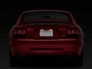 Ford Mustang LED Taillights - Rear - Raxiom - Axial Series Altezza Style - Black Housing (Smoked Lens) - `99-`04