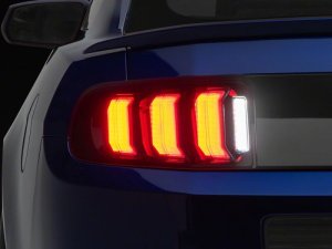 Ford Mustang LED Taillights - Rear - Raxiom - CXR Series - Black - `13-`14