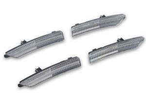 Ford Mustang Side Marker Lights - Raxiom - LED - Clear - `24-`26