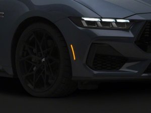 Ford Mustang Side Marker Lights - Raxiom - LED - Smoked - `24-`26