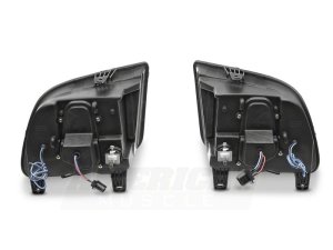 Ford Mustang LED Headlights - Raxiom - Halo Projector - Chrome Housing - `05-`09