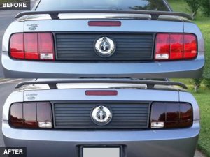 Ford Mustang LED Taillights - Rear - Raxiom - Black Housing (Smoked Lens) - `05-`09