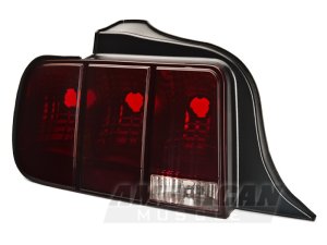 Ford Mustang LED Taillights - Rear - Raxiom - Black Housing (Smoked Lens) - `05-`09