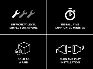 Ford Cobra LED Taillights - Raxiom - Black Housing - Smoked Lens - `99-`01