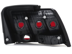 Ford Cobra LED Taillights - Raxiom - Black Housing - Smoked Lens - `99-`01