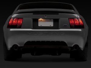 Ford Cobra LED Taillights - Raxiom - Black Housing - Smoked Lens - `99-`01