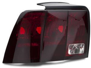 Ford Mustang LED Taillights - Raxiom - Black Housing - Smoked Lens - `99-`04