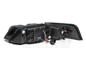 Ford Mustang LED Headlights - Raxiom - Dual LED Halo Projector - Black Housing, Smoked Lens - `99-`04 Ford Mustang LED Headlights - Raxiom - Dual LED Halo Projector - Black Housing, Smoked Lens - `99-`04