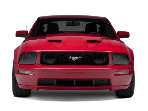 Ford Mustang LED Headlights - Raxiom - CCFL Halo Projector - Black Housing/Smoked Lens - `05-`09