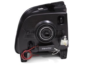 Ford Mustang LED Headlights - Raxiom - CCFL Halo Projector - Black Housing/Smoked Lens - `05-`09