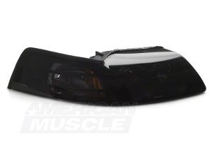Ford Mustang LED Headlights - Raxiom - Axial Series Projector - Smoked - `99-`04