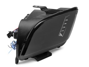 Ford Mustang LED Headlights - Raxiom - Halo Projector - Smoked - `05-`09