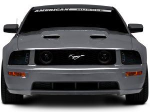 Ford Mustang LED Headlights - Raxiom - Halo Projector - Smoked - `05-`09