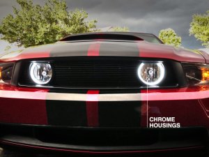 Ford Mustang Fog Lights - Raxiom - LED Halo - Chrome - `05-`12 Ford Mustang Fog Lights - Raxiom - LED Halo - Chrome - `05-`12