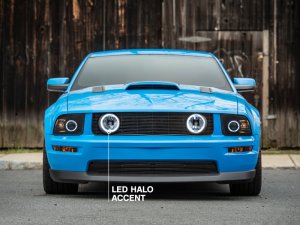 Ford Mustang Fog Lights - Raxiom - LED Halo - Chrome - `05-`12 Ford Mustang Fog Lights - Raxiom - LED Halo - Chrome - `05-`12