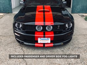 Ford Mustang Fog Lights - Raxiom - LED Halo with CCFL Halo Accent Lighting - Smoked - `05-`12