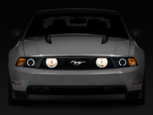 Ford Mustang Fog Lights - Raxiom - LED Halo with CCFL Halo Accent Lighting - Smoked - `05-`12
