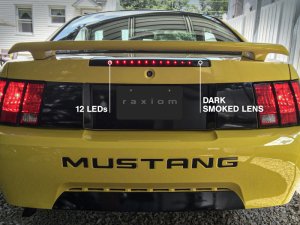 Ford Mustang Brake Light - Rear - Raxiom - LED Third Brake Light - Smoked - `99-`04